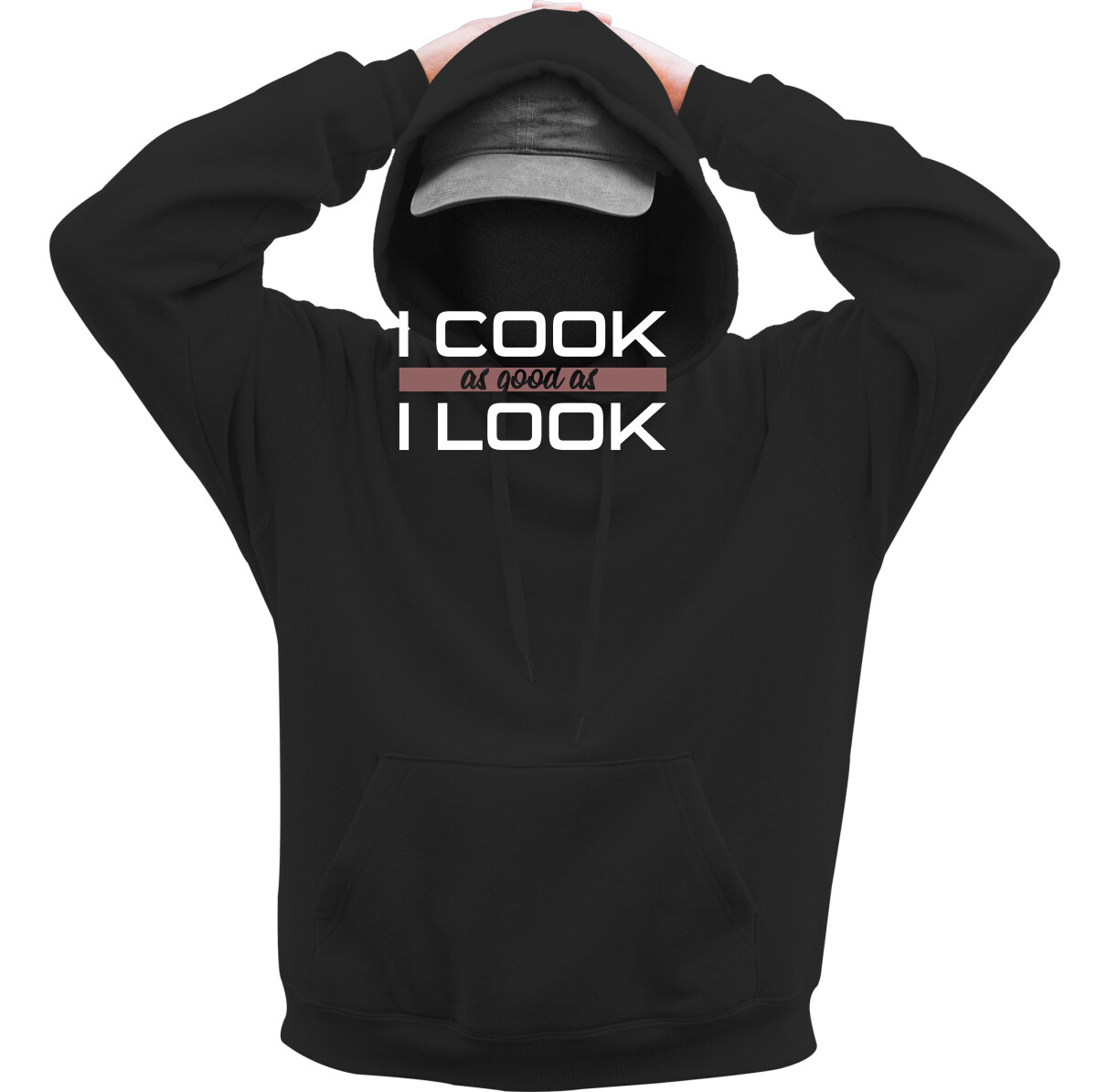 Kapucnis belebújós pulóver