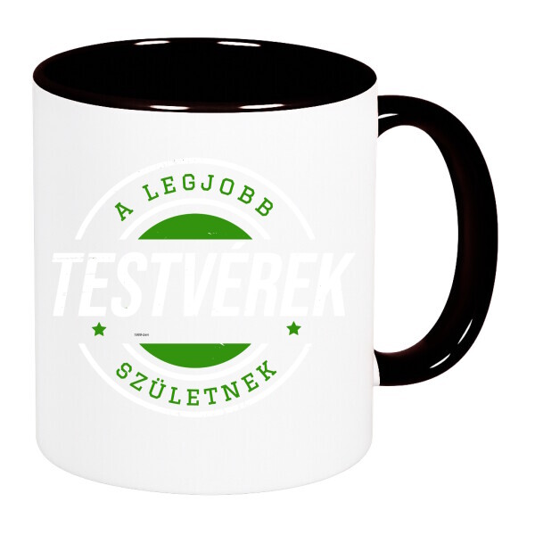 Színes fülű és belsejű bögre