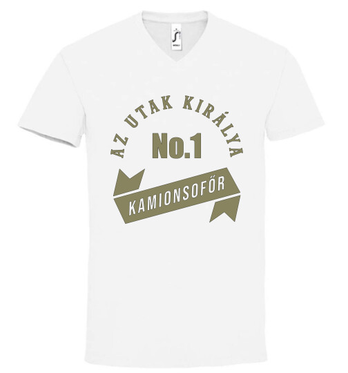 Unisex V nyakú póló