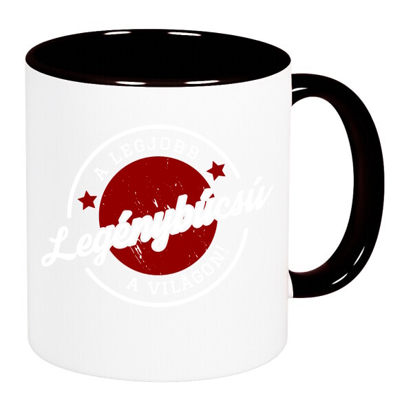 Színes fülű és belsejű bögre