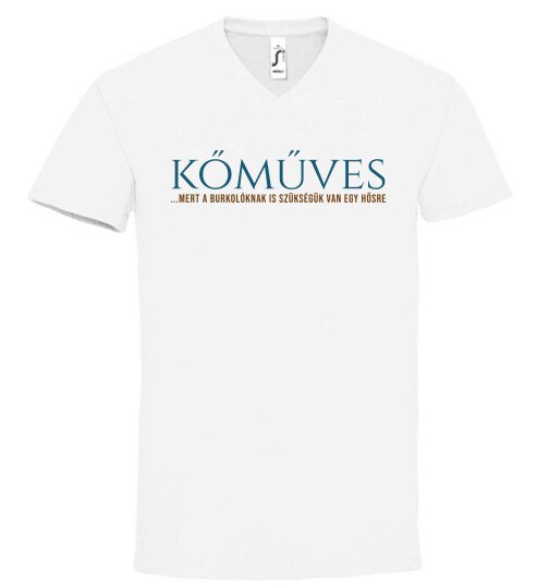 Unisex V nyakú póló