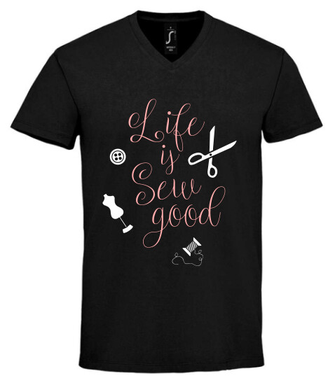 Unisex V nyakú póló