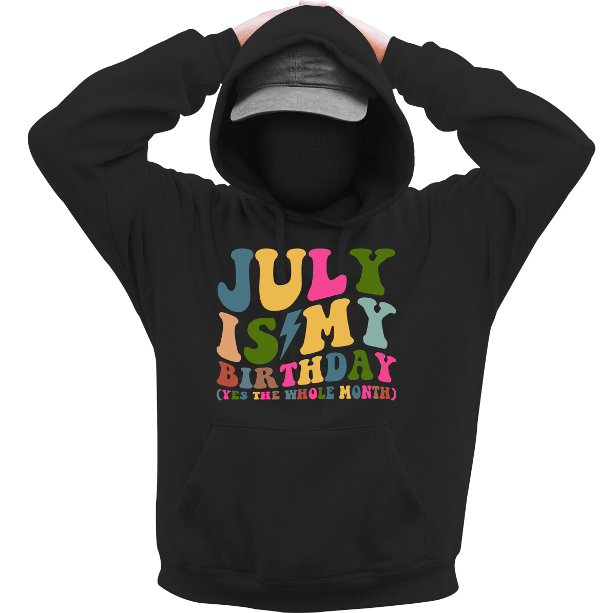 Kapucnis belebújós pulóver