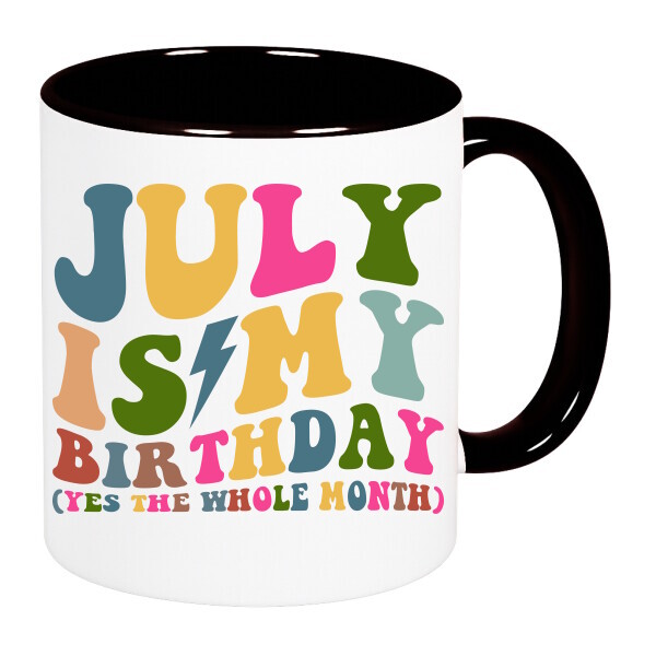 Színes fülű és belsejű bögre