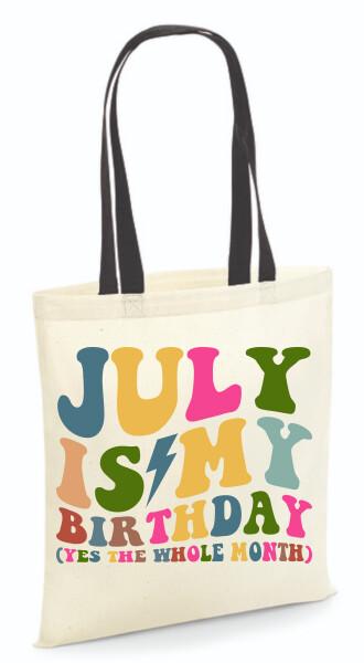 Vászontáska - színes fülű 