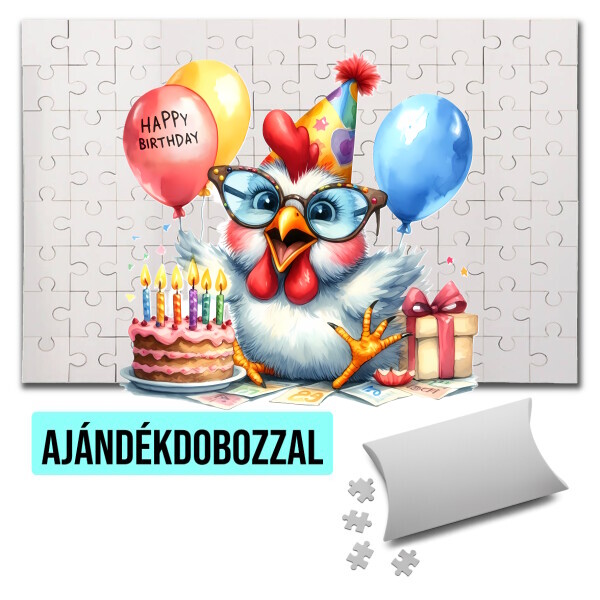 Puzzle - kirakó ajándékdobozzal