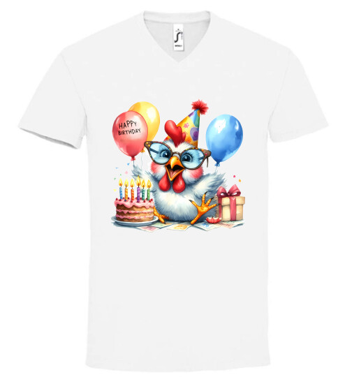 Unisex V nyakú póló