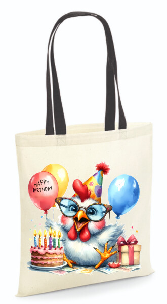 Vászontáska - színes fülű 