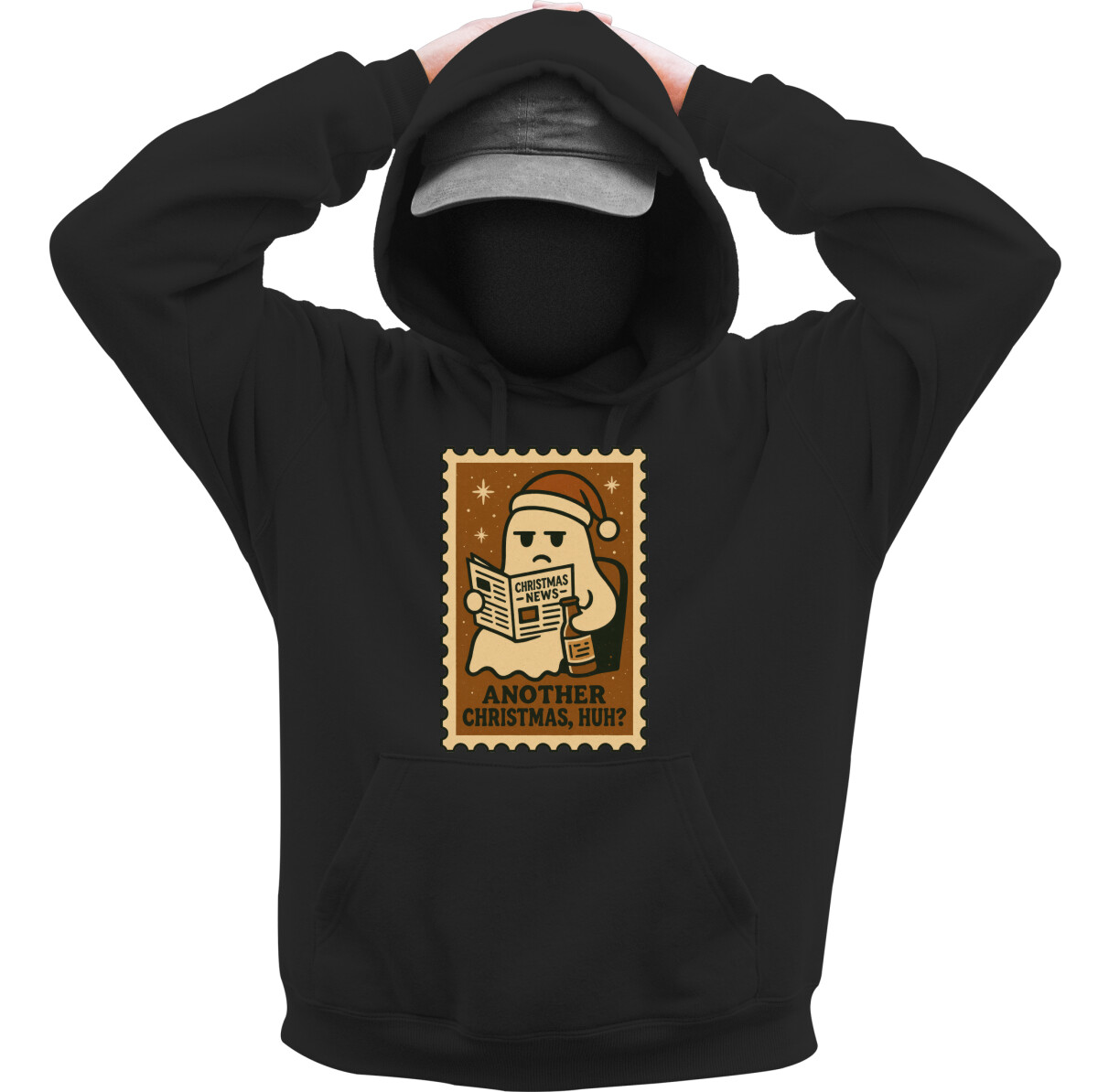 Kapucnis belebújós pulóver