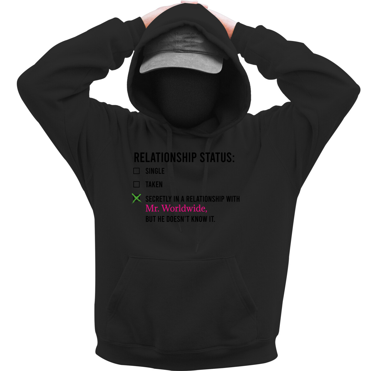 Kapucnis belebújós pulóver