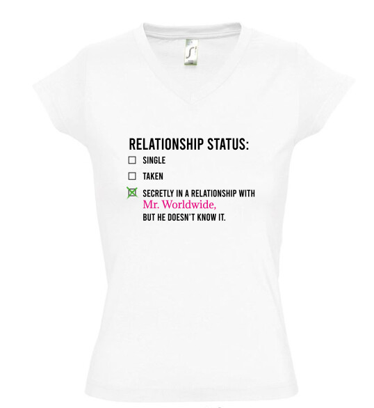 Női V nyakú póló