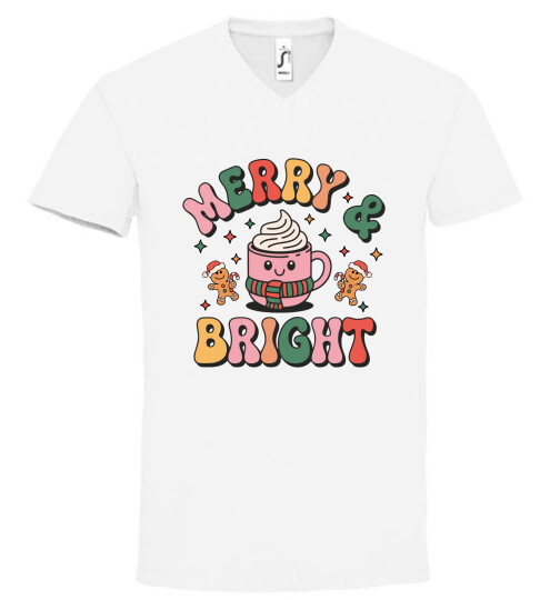 Unisex V nyakú póló