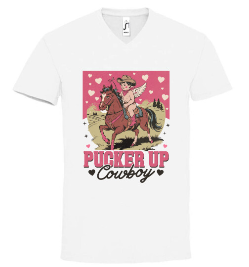 Unisex V nyakú póló