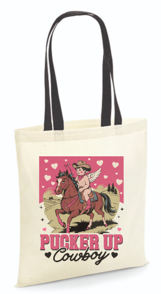 Vászontáska - színes fülű 