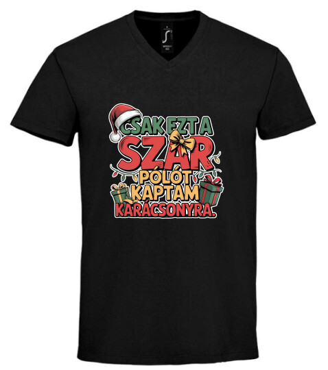 Unisex V nyakú póló