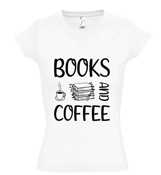 Női V nyakú póló