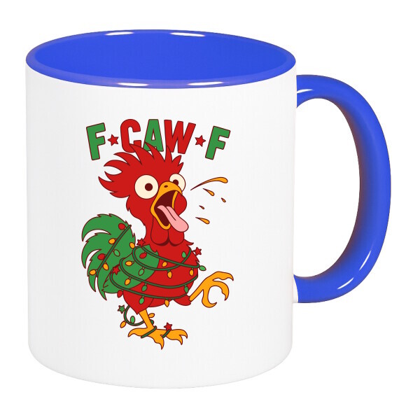 Színes fülű és belsejű bögre