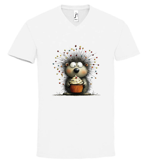 Unisex V nyakú póló