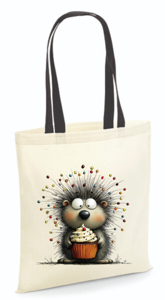 Vászontáska - színes fülű 