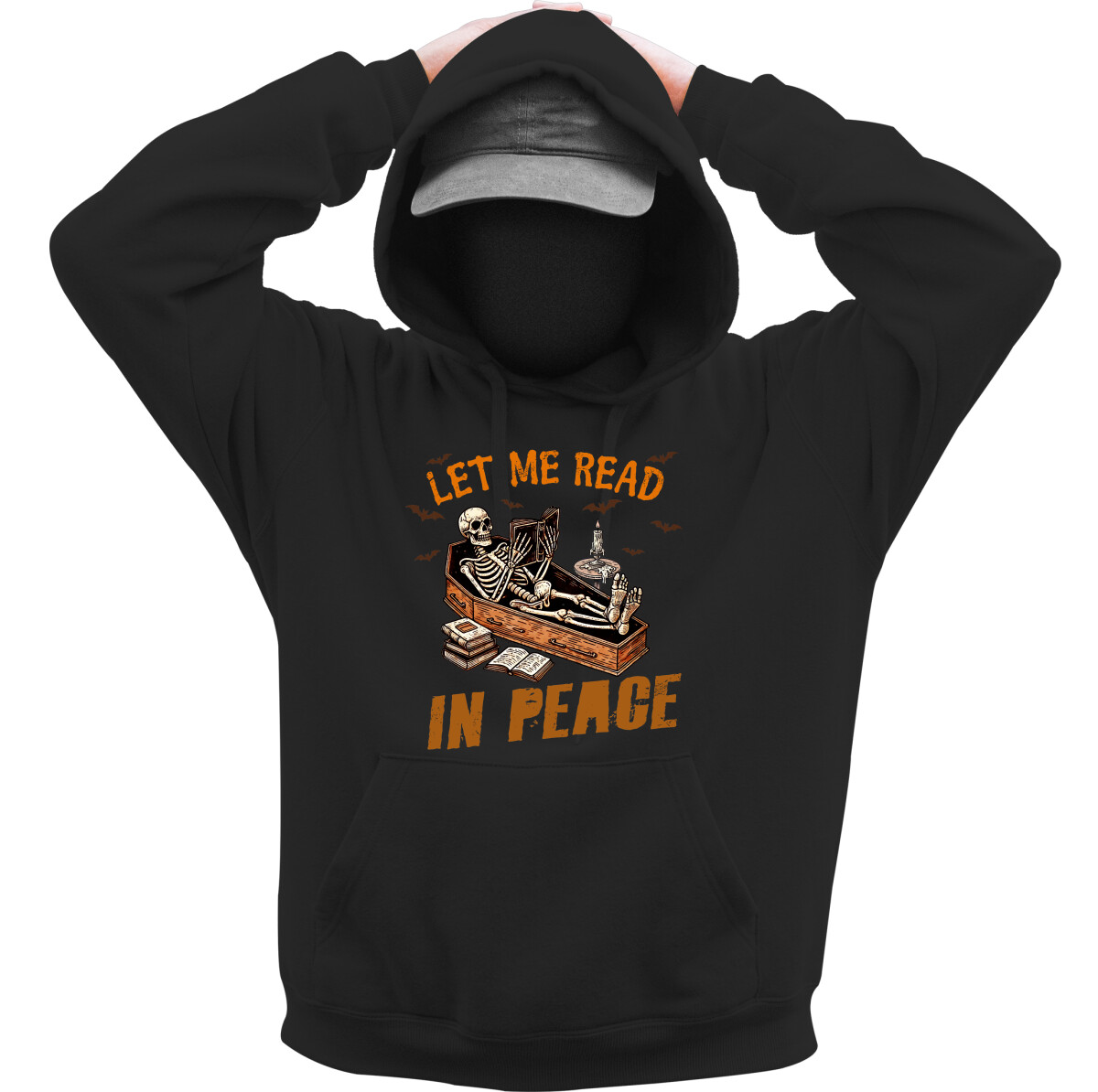 Kapucnis belebújós pulóver