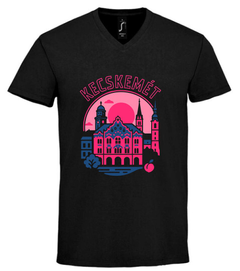 Unisex V nyakú póló