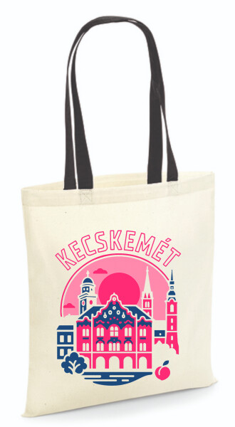 Vászontáska - színes fülű 