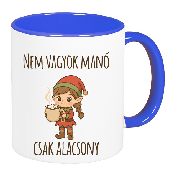 Színes fülű és belsejű bögre