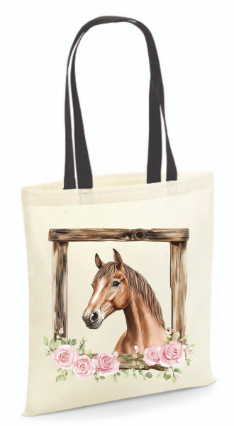 Vászontáska - színes fülű 