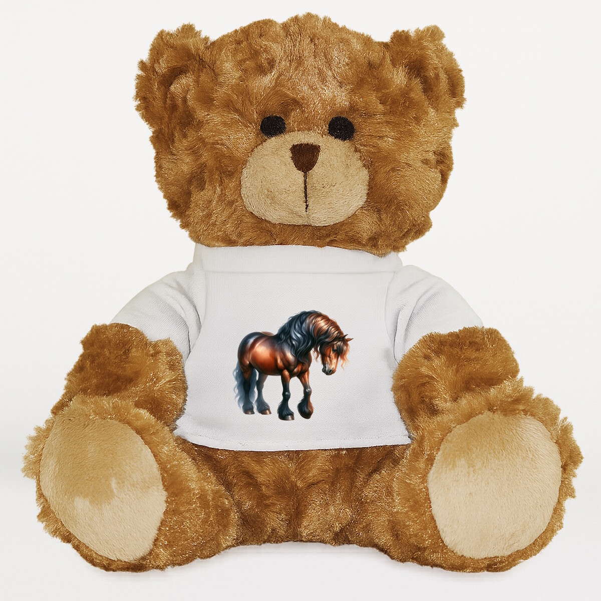 Plüssmaci egyedi pólóval