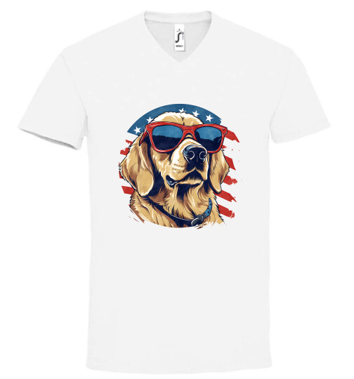 Unisex V nyakú póló