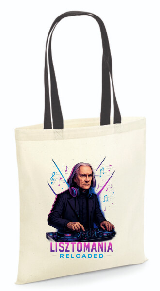 Vászontáska - színes fülű 