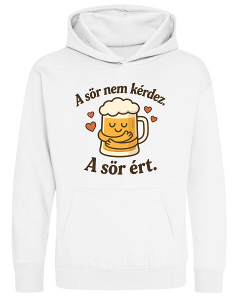 Kapucnis belebújós gyerek pulóver