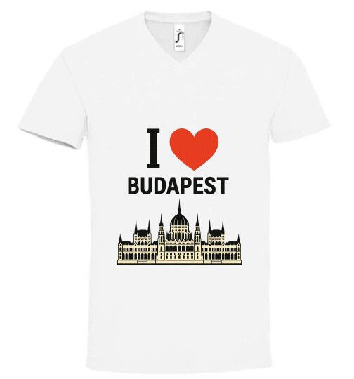 Unisex V nyakú póló