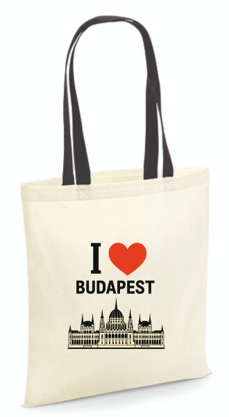 Vászontáska - színes fülű 