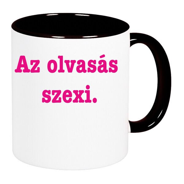 Színes fülű és belsejű bögre