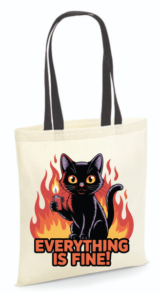 Vászontáska - színes fülű 