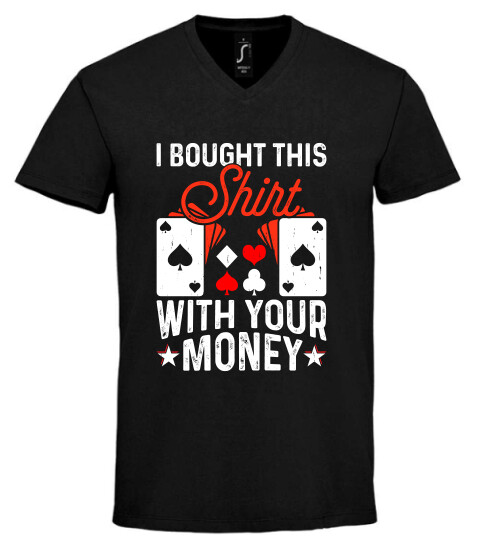 Unisex V nyakú póló