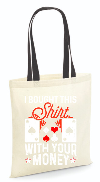 Vászontáska - színes fülű 