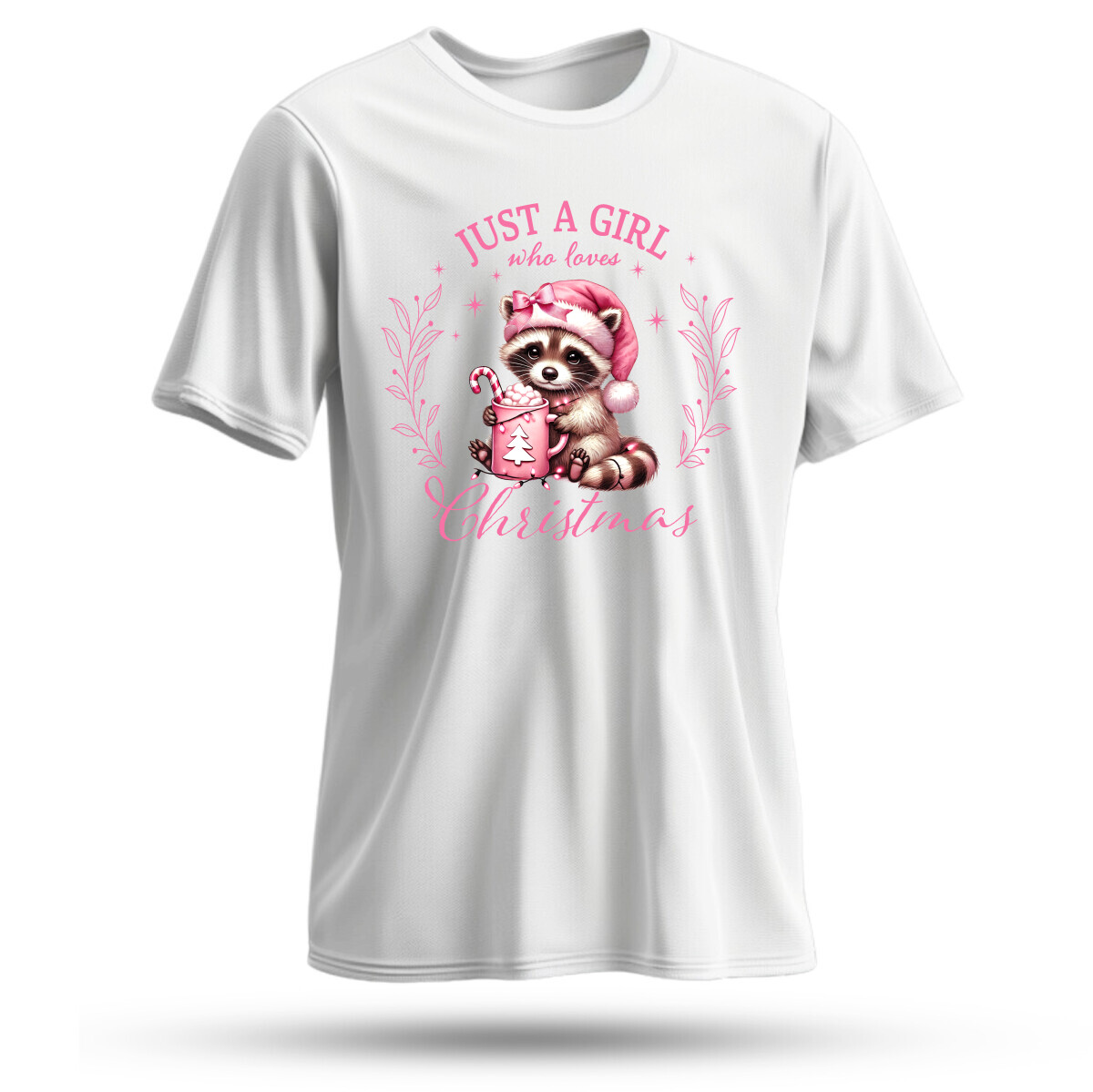 Just A Girl Who Loves Christmas Pink