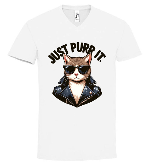 Unisex V nyakú póló