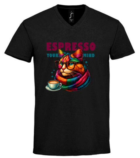 Unisex V nyakú póló