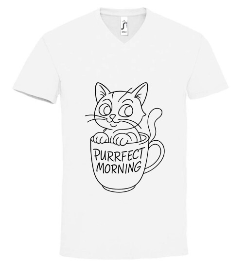 Unisex V nyakú póló