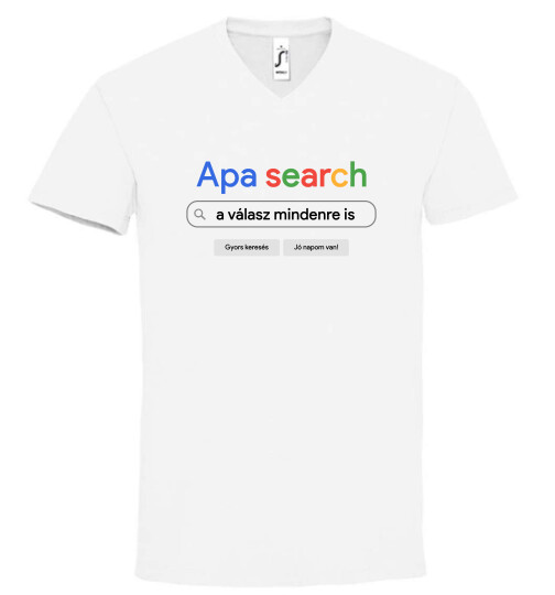 Unisex V nyakú póló