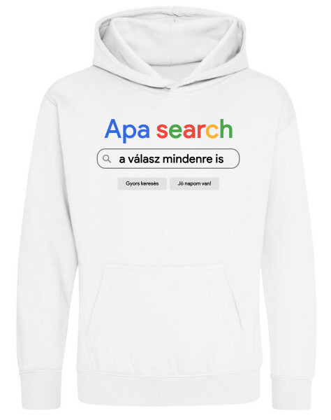 Kapucnis belebújós gyerek pulóver