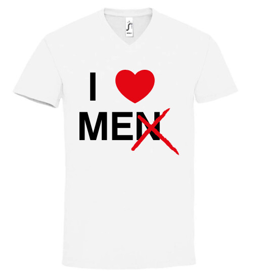 Unisex V nyakú póló