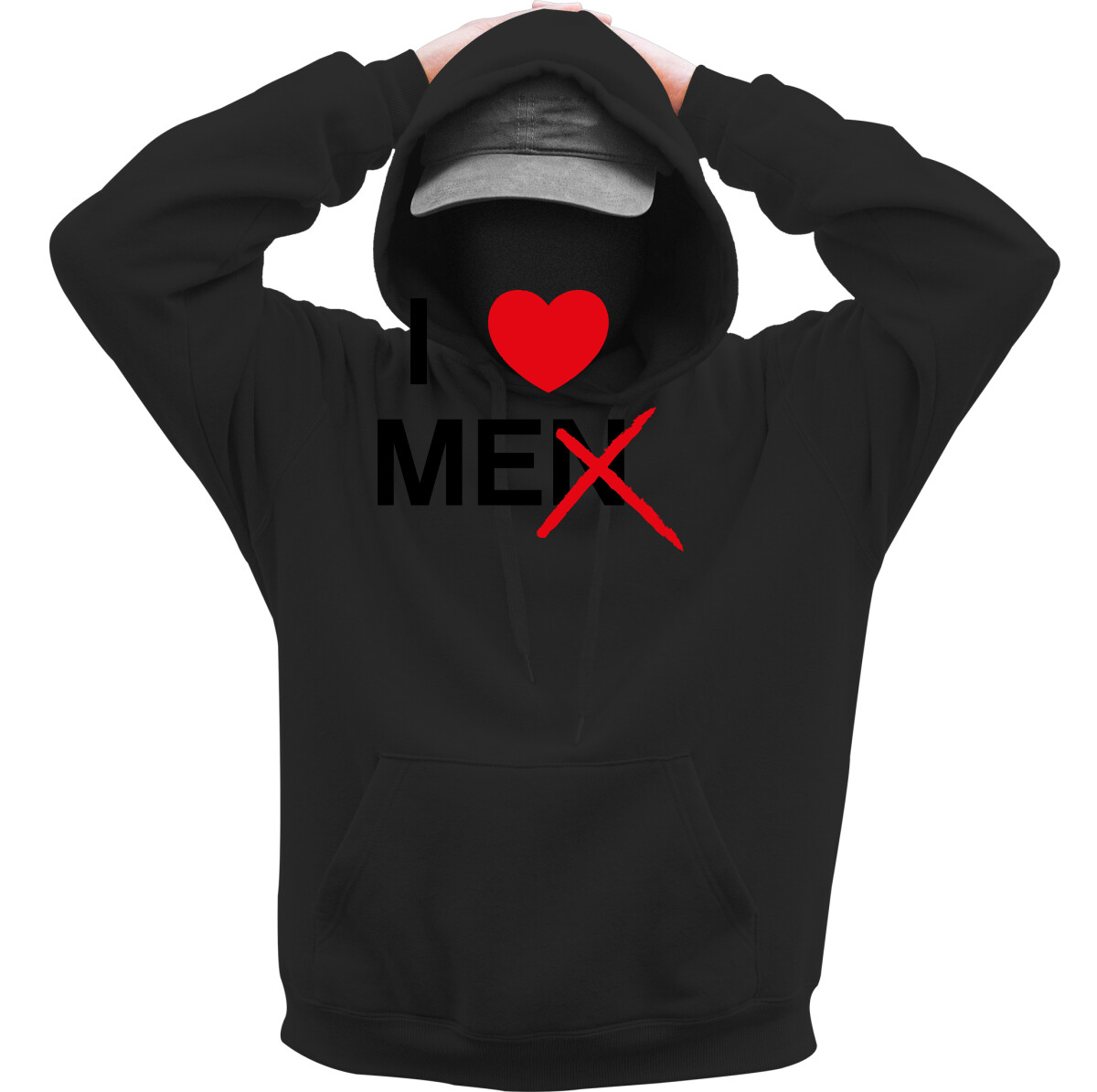 Kapucnis belebújós pulóver