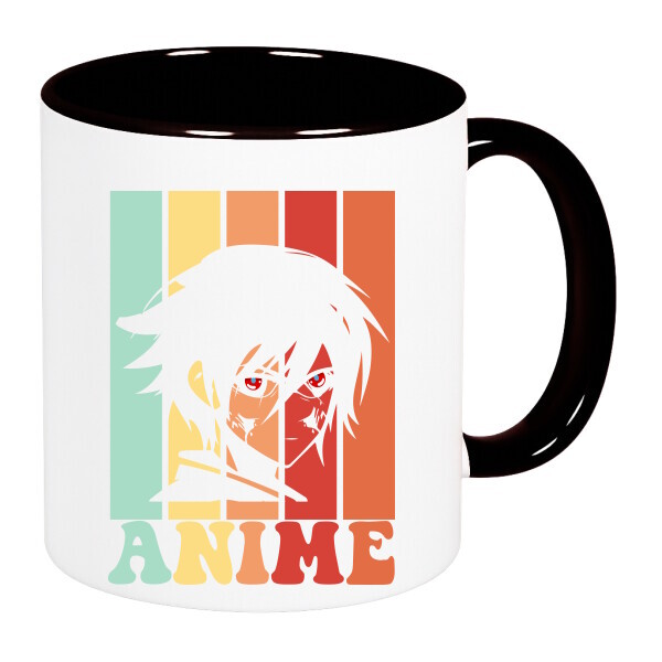 Színes fülű és belsejű bögre