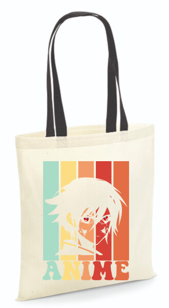 Vászontáska - színes fülű 