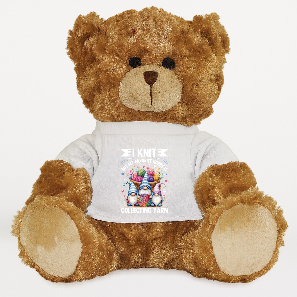 Plüssmaci egyedi pólóval