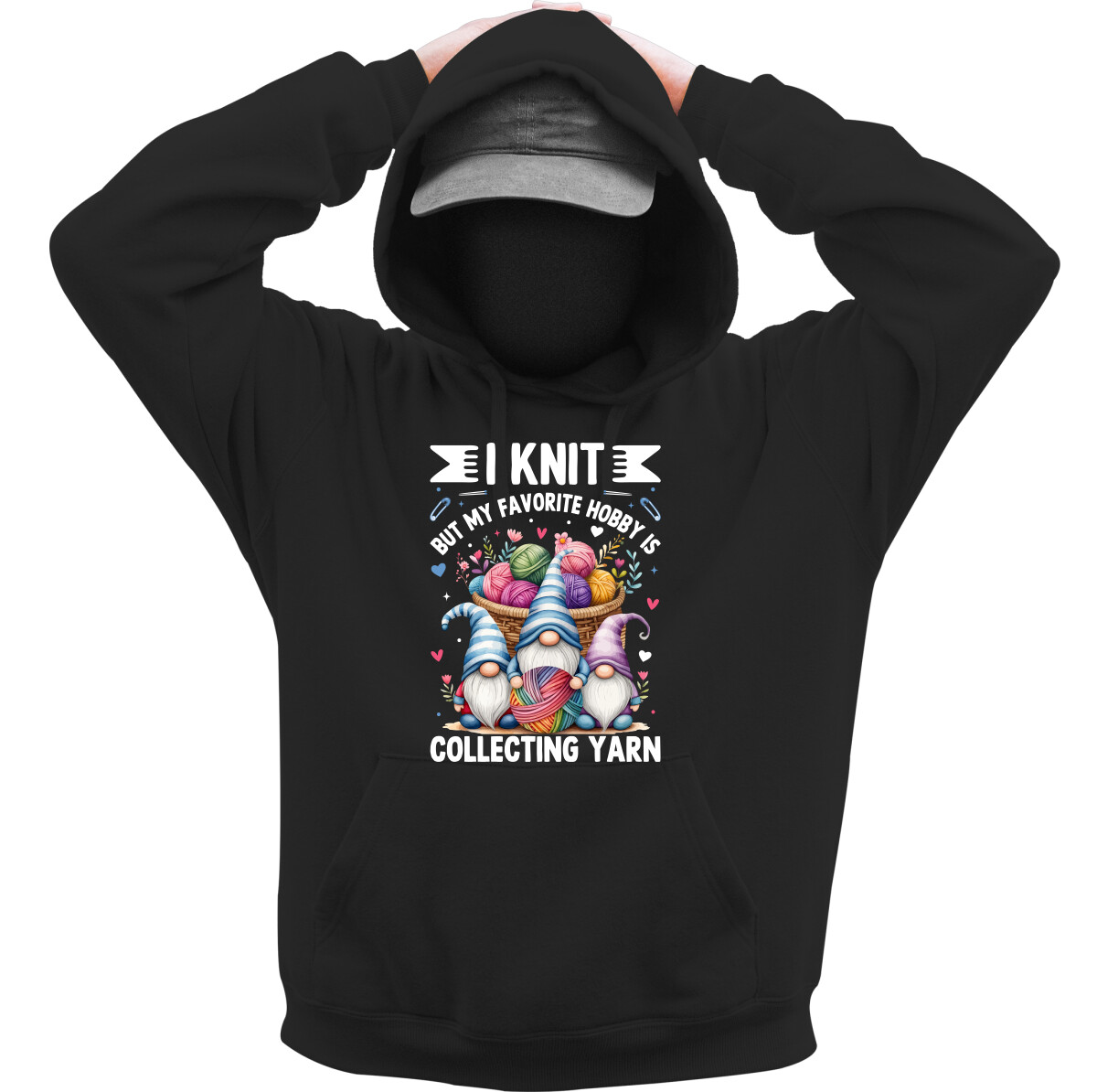 Kapucnis belebújós pulóver